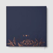 黄金の開花 | ロマンチック結婚海軍 ゲストブック (裏面)