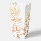 黄金の開花 | 結婚式の引き出物箱 フェイバーボックス (正面)