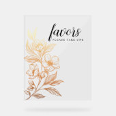 黄金の開花 | 結婚式の引き出物 アクリルサイン (正面)