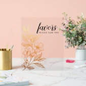 黄金の開花 | 結婚式の引き出物 アクリルサイン (ウェディング)