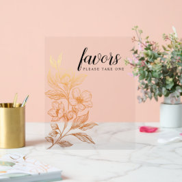 黄金の開花 | 結婚式の引き出物 アクリルサイン