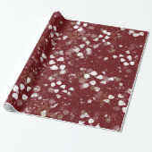 黄金の雪が積もった美しいブルゴーニュ ラッピングペーパー (アンロールド)