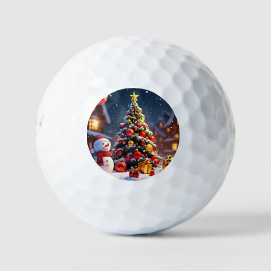 「黄金の雪のセレニティ」 ゴルフボール (正面)