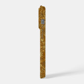 黄金の雪片の渦巻き iPhoneケース (左側面)