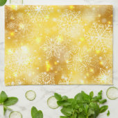 黄金の雪片 キッチンタオル (折り畳み)