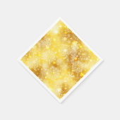 黄金の雪片 スタンダードカクテルナプキン (角)