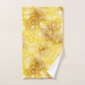黄金の雪片 バスタオルセット (ハンドタオル)