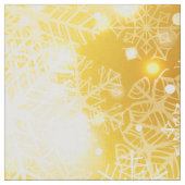 黄金の雪片 ファブリック (クローズアップ)