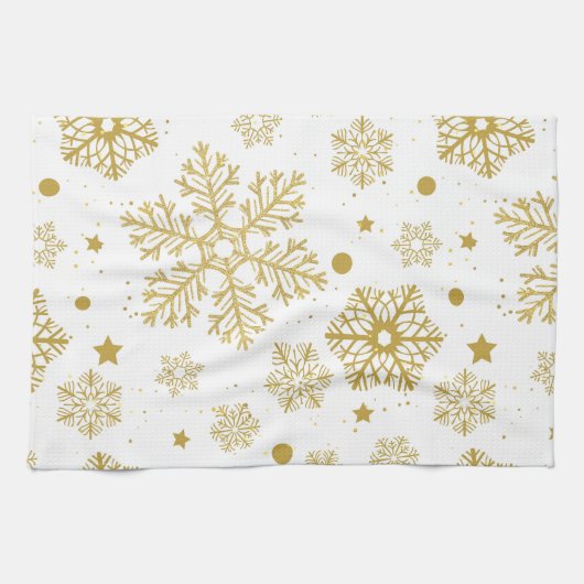 黄金の雪 キッチンタオル (横)