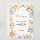 黄金の雪 サンキューカード (正面)