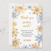 黄金の雪 サンキューカード (正面)