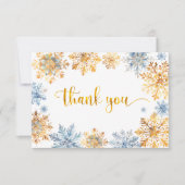 黄金の雪 サンキューカード (正面)