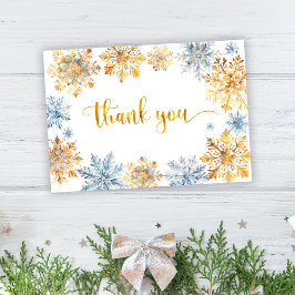 黄金の雪 サンキューカード