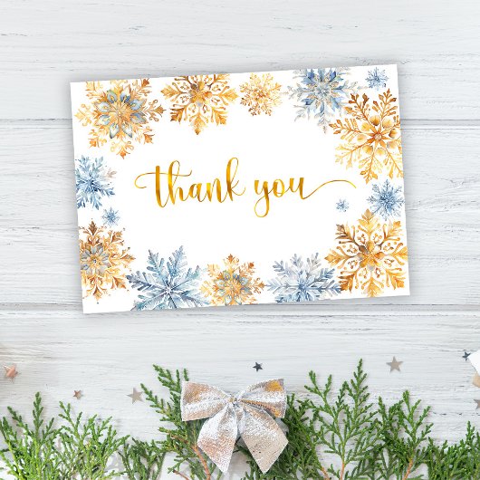 黄金の雪 サンキューカード