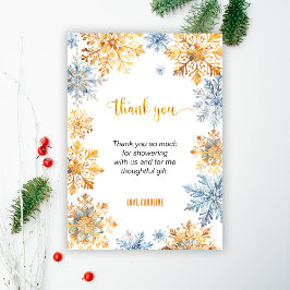 黄金の雪 サンキューカード