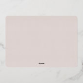 黄金の雪 |スノーフレークフォトコラージュバラ金ゴールド 箔シーズンカード (裏面)