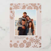 黄金の雪 |写真 箔シーズンカード (正面)