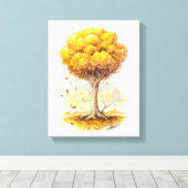 黄金の静寂 キャンバスプリント (インサイチュ (ウッドフロア))