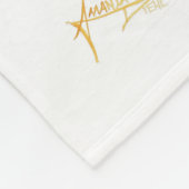 黄金の静寂 フリースブランケット (角)