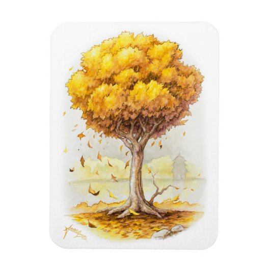 黄金の静寂 マグネット (縦)