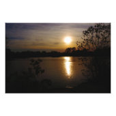 黄金の静寂：夕焼けの抱擁 フォトプリント            (正面)