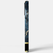 黄金の静脈を持つ青い大理石 Case-Mate iPhoneケース (裏面 / 左)