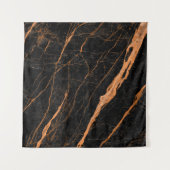 黄金の静脈を持つ黒い大理石、エンペラドール大理石n タペストリー (正面(横))