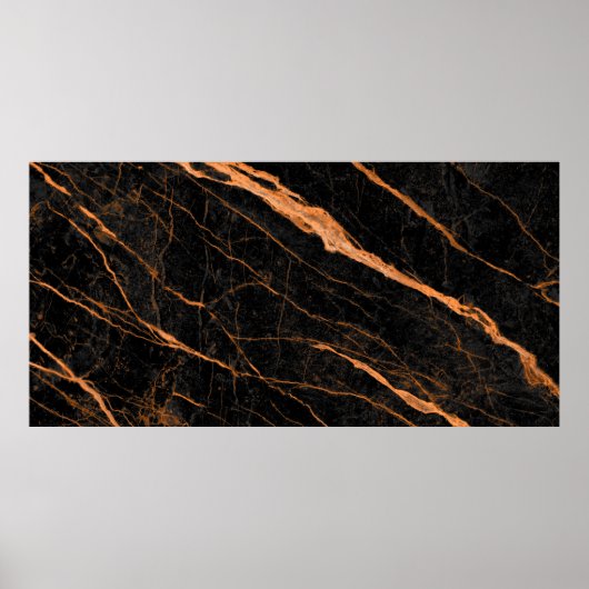 黄金の静脈を持つ黒い大理石、エンペラドール大理石n ポスター (正面)