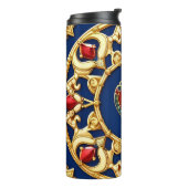 黄金の額縁ハートモチーフと華美デザイン タンブラー (回転左)