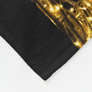 黄金の馬が駆ける フリースブランケット