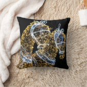 黄金の馬が駆け回る クッション (ブランケット)