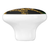 黄金の馬が駆け回る セラミックノブ (側面)