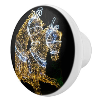 黄金の馬が駆け回る セラミックノブ