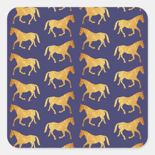 黄金の馬 スクエアシール (正面)