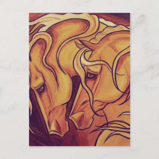 黄金の馬 ポストカード (正面)
