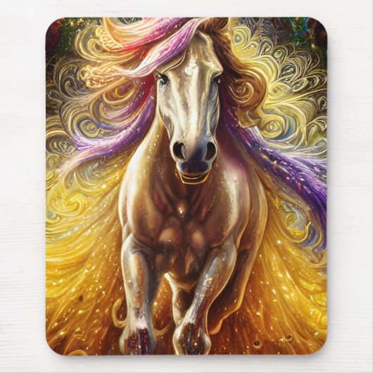 黄金の馬 マウスパッド (正面)