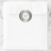 黄金の魔法：ボタニカルパーソナライズされたステッカー ラウンドシール (バッグ)