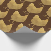 黄金の鶏 ラッピングペーパー (角)