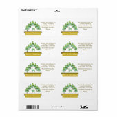 黄金の鹿の森メリークリスマス ラベル (フルシート)