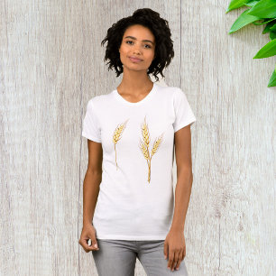 黄金の麦わら農場の収穫穀物 Tシャツ