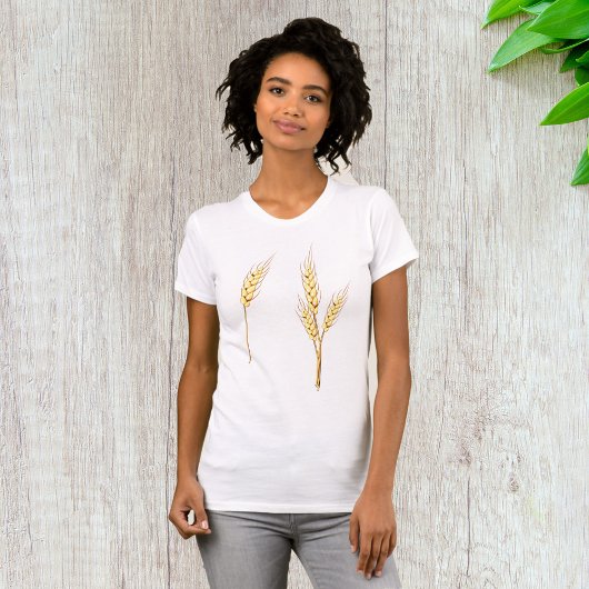 黄金の麦わら農場の収穫穀物 Tシャツ
