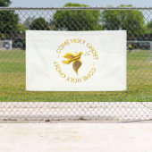 黄金の3-Dルッ来ク聖幽霊 – 聖霊 横断幕 (インサイチュ)