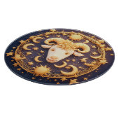 黄金の〔占星術の〕十二宮図牡羊記号 カッティングボード (角)