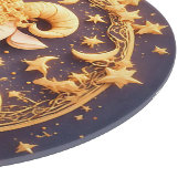 黄金の〔占星術の〕十二宮図牡羊記号 カッティングボード (角)