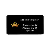 黄金の「3-D」クラウン ラベル (正面)