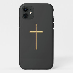 黄金の「3-D」クロス iPhone 11 ケース