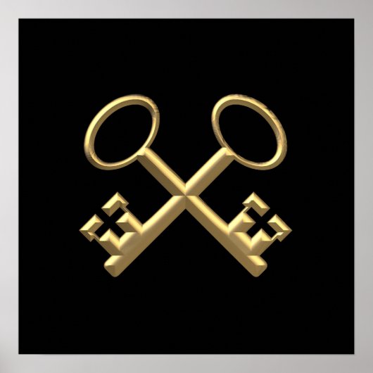 黄金の"3-D"セントピーターの鍵 ポスター (正面)