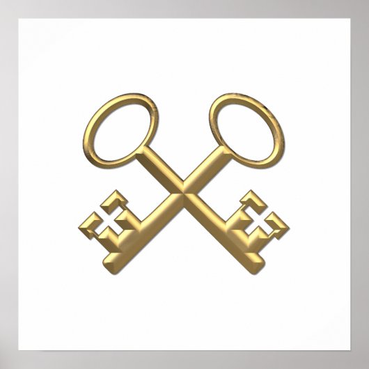 黄金の"3-D"セントピーターの鍵 ポスター (正面)