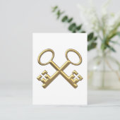 黄金の"3-D"セントピーターの鍵 ポストカード (スタンド正面)