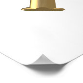 黄金の"3-D"バプティスマル十字架 ポスター (角)